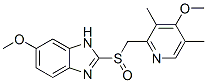 5-methoxy-2-[(4-methoxy-3,5-dimethyl-pyridin-2-yl)methylsulfinyl]-3H-benzoimidazole 구조식 이미지