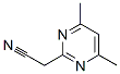 2-피리미딘아세토니트릴,4,6-디메틸-(8CI,9CI) 구조식 이미지