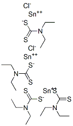 stannous chloride bis(diethyldithiocarbamate) Structure