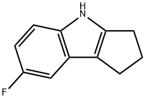 CYCLOPENT[B]INDOLE, 7-FLUORO-1,2,3,4-TETRAHYDRO- Structure
