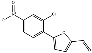 5-(2-CHLORO-4-NITRO-PHENYL)-FURAN-2-CARBALDEHYDE 구조식 이미지