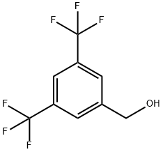 3,5-Bis(trifluoromethyl)benzyl alcohol 구조식 이미지