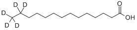 TETRADECANOIC-13,13,14,14,14-D5 ACID 구조식 이미지