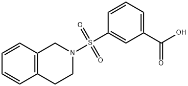 3-(3,4-디히드로이소퀴놀린-2(1H)-일술포닐)벤조산 구조식 이미지