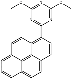 2,4-dimethoxy-6-pyren-1-yl-1,3,5-triazine Structure