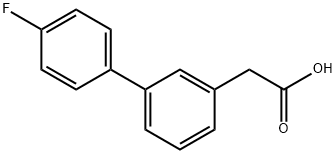 3-BIPHENYL-4'-FLUORO-ACETIC ACID
 Structure