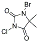 1-브로모-3-클로로-5,5-다이메틸하이단토인 구조식 이미지