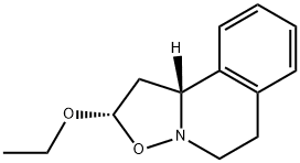 2H-Isoxazolo[3,2-a]isoquinoline,2-ethoxy-1,5,6,10b-tetrahydro-,(2S,10bR)-(9CI) 구조식 이미지