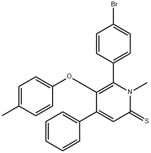 2-(4-BROMOPHENYL)-4-PHENYL-6-(4-TOLYL)PYRIDINE 구조식 이미지