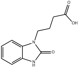 2-Oxo-1-benzimidazolinebutyric Acid 구조식 이미지
