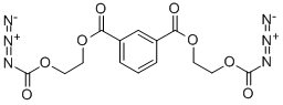 비스[2-(아지도포르밀옥시)에틸]이소프탈레이트 구조식 이미지