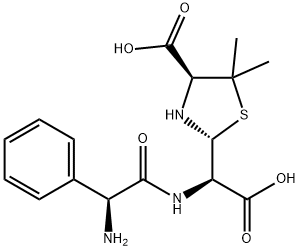 [2R-[2α[R*(R*)],4β]]-α-[(AMinophenylacetyl)aMino]-4-carboxy-5,5-diMethyl-2 구조식 이미지