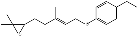 3-[(E)-5-(4-Ethylphenoxy)-3-methyl-3-pentenyl]-2,2-dimethyloxirane Structure