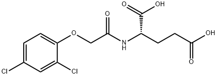 N-((2,4-Dichlorophenoxy)acetyl)-L-glutamic acid 구조식 이미지