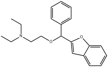트리에틸아민,2-((알파-2-벤조푸라닐벤질)옥시)- 구조식 이미지