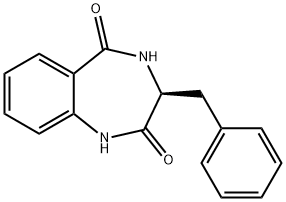 3-BENZYL-3,4-DIHYDRO-1H-1,4-BENZODIAZEPINE-2,5-DIONE 구조식 이미지