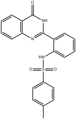 N-[2-[(1,4-Dihydro-4-oxoquinazolin)-2-yl]phenyl]-4-methylbenzenesulfonamide 구조식 이미지
