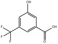 3-гидрокси-5-(трифторметил) бензойной кислоты структурированное изображение
