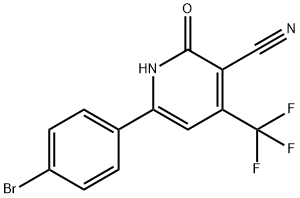 3-CYANO-4-TRIFLUOROMETHYL-6-(4'-BROMOPHENYL)-PYRIDINE-2-ONE Structure