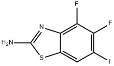 2-Benzothiazolamine,4,5,6-trifluoro-(9CI) Structure