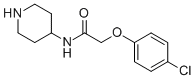 2-(4-CHLOROPHENOXY)-N-(4-PIPERIDINYL)ACETAMIDE Structure