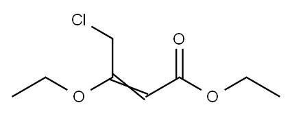 ethyl 4-chloro-3-ethoxy-2-butenoate 구조식 이미지