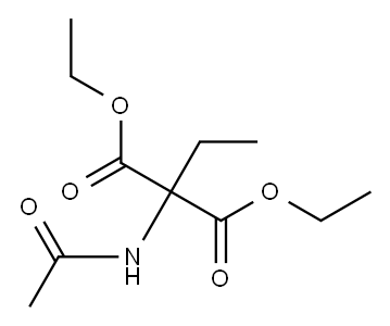 디에틸2-에틸-2-아세트아미도말로네이트 구조식 이미지