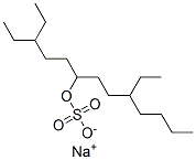 sodium 3,9-diethyltridecan-6-yl sulphate Structure
