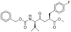 (αR)-α-[(3S)-3-(CarboxybenzylaMino)-4-Methyl-2-oxopentyl]-4-fluoro-benzenepropanoic Acid 구조식 이미지