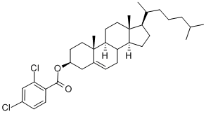 [(3S,8S,10R,13R,14S,17R)-10,13-dimethyl-17-[(2R)-6-methylheptan-2-yl]-2,3,4,7,8,9,11,12,14,15,16,17-dodecahydro-1H-cyclopenta[a]phenanthren-3-yl] 2,4-dichlorobenzoate Structure