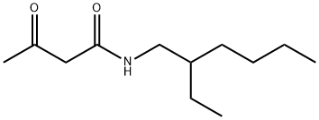 acetoaceticacid2-ethylhexylamide Structure