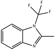 1H-벤지미다졸,2-메틸-1-(트리플루오로메틸)-(9Cl) 구조식 이미지