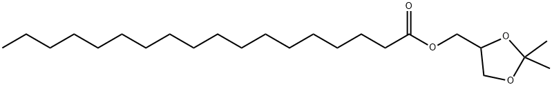옥타데칸산(2,2-디메틸-1,3-디옥솔란-4-일)메틸에스테르 구조식 이미지