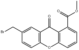 7-(BROMOMETHYL)-9-OXO-9H-XANTHENE-1-CARBOXYLIC ACID, METHYL ESTER Structure