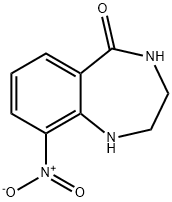 9-NITRO-1,2,3,4-TETRAHYDRO-5H-1,4-BENZODIAZEPIN-5-ONE 구조식 이미지