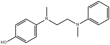 p-[Methyl[2-[methyl(phenyl)amino]ethyl]amino]phenol Structure