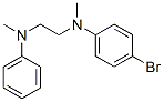 N-(p-브로모페닐)-N,N'-디메틸-N'-페닐에틸렌디아민 구조식 이미지