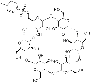 MONO-6-O-(P-TOLUENESULFONYL)-ALPHA-CYCLODEXTRIN 구조식 이미지