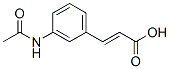 3-[m-(Acetylamino)phenyl]propenoic acid Structure