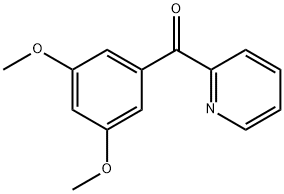 2-(3,5-DIMETHOXYBENZOYL)피리딘 구조식 이미지