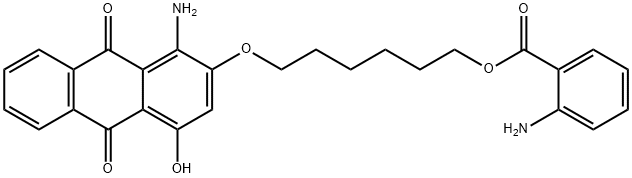 [(1-amino-4-hydroxy-9,10-dioxo-2-anthryl)oxy]-1,6-cyclohexyl anthranilate 구조식 이미지