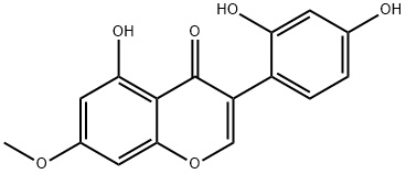 3-(2,4-Dihydroxyphenyl)-5-hydroxy-7-methoxy-4H-1-benzopyran-4-one 구조식 이미지