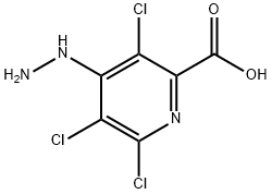 3,5,6-TRICHLORO-4-HYDRAZINO-PYRIDINE-2-CARBOXYLIC ACID 구조식 이미지