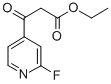 2-Fluoro-beta-oxo-4-pyridinepropanoicacidethylester Structure
