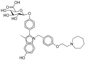 Bazedoxifene 4’-β-D-Glucuronide Structure