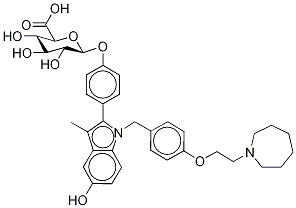 바제독시펜4'-β-D-글루쿠로나이드 구조식 이미지