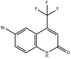 6-broMo-4-트리플루오로메틸퀴놀린-2(1H)-온 구조식 이미지