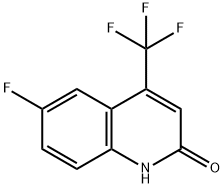 6-Fluoro-4-(trifluoromethyl)-2(1H)-quinolinone 구조식 이미지