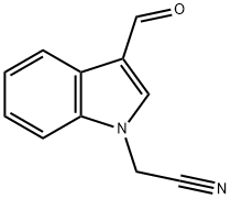 (3-FORMYL-1H-INDOL-1-YL)아세토니트릴 구조식 이미지