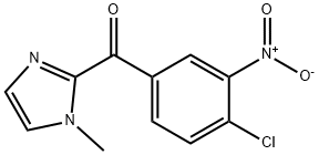 (4-chloro-3-nitrophenyl)(1-methyl-1H-imidazol-2-yl)methanone 구조식 이미지